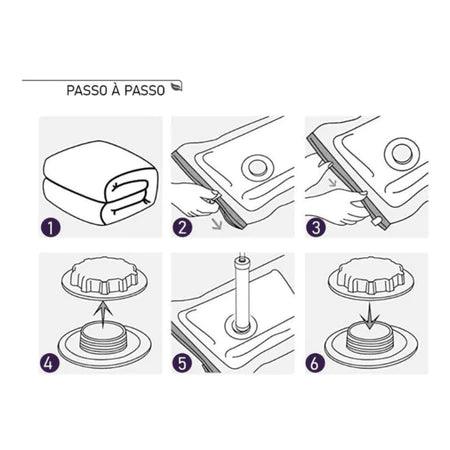 Kit 8 Sacos a Vácuo + Bomba - SpaceSaver©