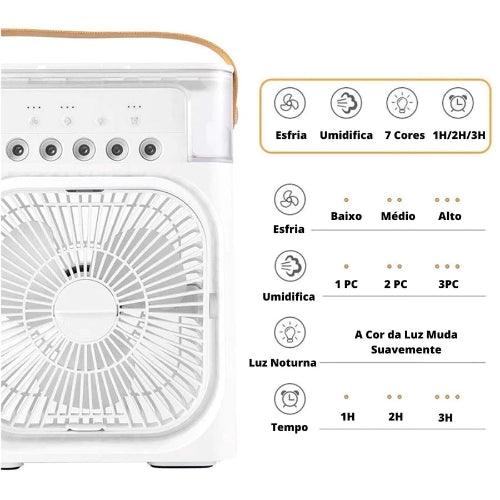 Umidificador & Ventilador 2 em 1 - AirMist™