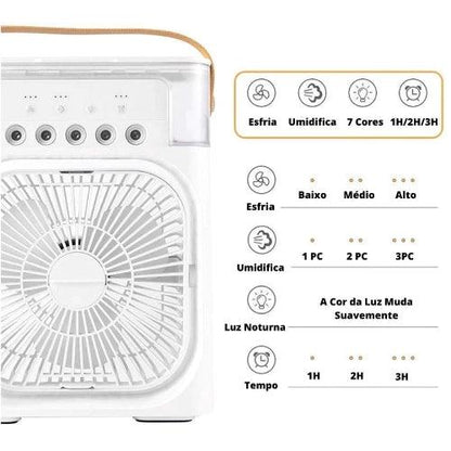 Umidificador & Ventilador 2 em 1 - AirMist™