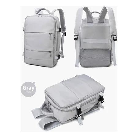 Mochila de Viagem USB Impermeável e Reforçada - TravelPro©