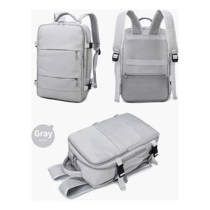 Mochila de Viagem USB Impermeável e Reforçada - TravelPro©