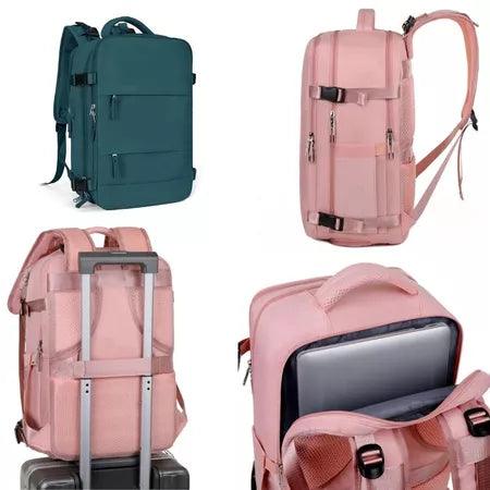 Mochila de Viagem USB Impermeável e Reforçada - TravelPro©